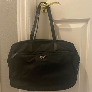 Prada Vela Sport Nylon and Leather Bag